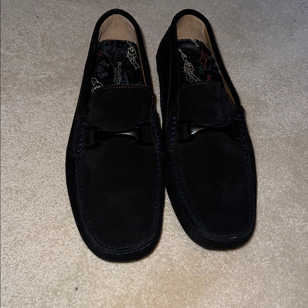 Black Men's Bugatchi Suede Loafers (NEW)